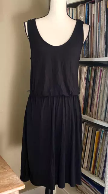 MERONA Womens S Black Stretch Sleeveless Comfy Shift Tank Dress