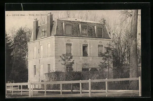 CPA Coye, Villa des Saules 1907