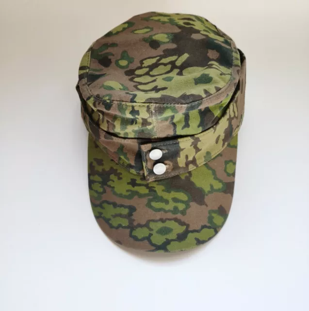 WWII GERMAN ARMY M43 Oak Camo Field Cotton Cap Hat Size L $12.08 - PicClick