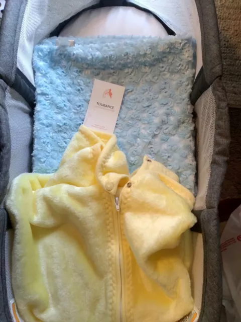 Baby Delight Snuggle Nest w New Baby Mink & Tourance Blanket