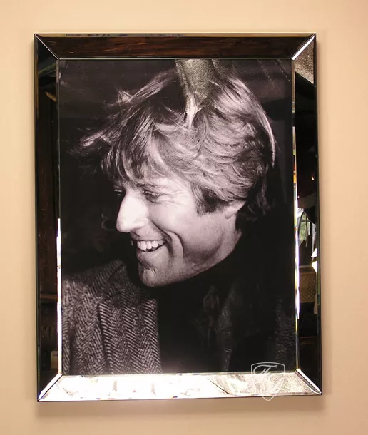 Robert Redford Wandbild Kunstdruck Spiegelrahmen Home Interiors Foto Star Deko