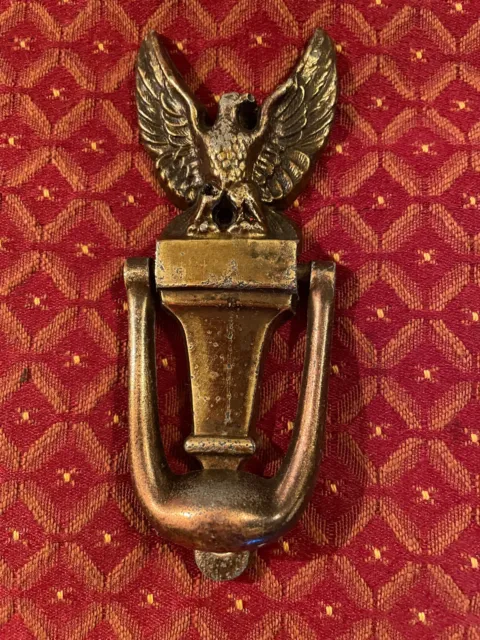 Small Salvaged 1960's Eagle Door Knocker, Free S/H