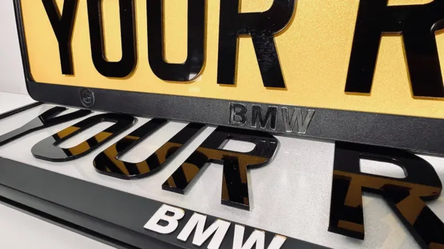 2X 3D BMW Kennzeichenhalter Kennzeichen BMW M Power geprägt !!!!!!!!! EUR  12,90 - PicClick DE