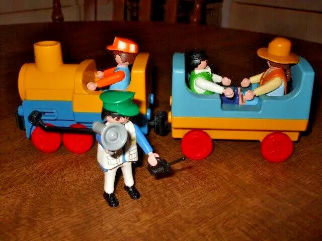Playmobil Job Lot ~ Train & Carriage ~ Tractor ~ Boat ~ Number Of People ~ Chick