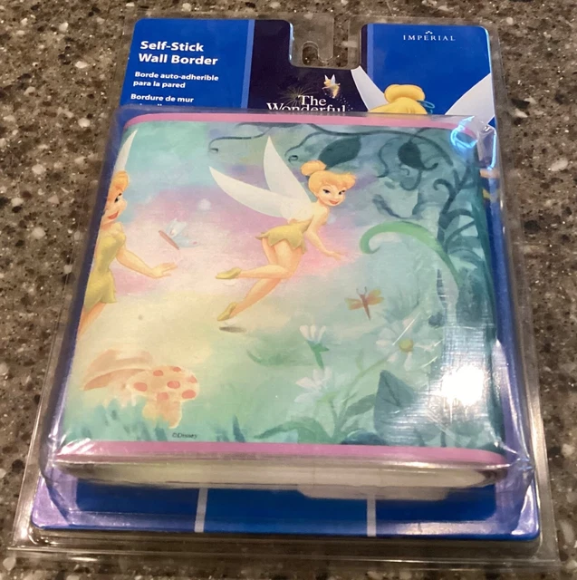 NEW THE WONDERFUL World of Disney Tinkerbell Selfstick Wall Border 5
