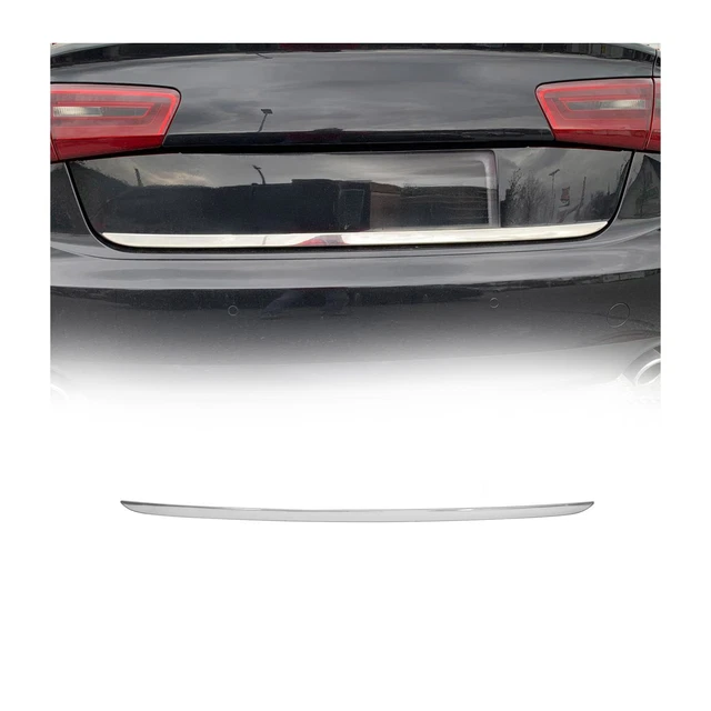 Edelstahl 304 V2A Heckklappe Kofferraumleiste Heckleiste Für Audi A6 C7 Limo 2011-2015 Edelstahl Ch Chromleiste Für J11 2014-2021 Selbstklebend Edelstahl 304