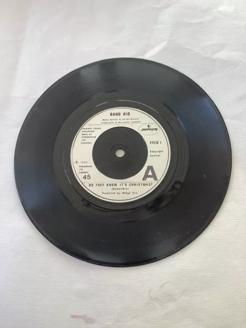 Band Aid 7”Vinyl Single…Do They Know It’s Christmas…