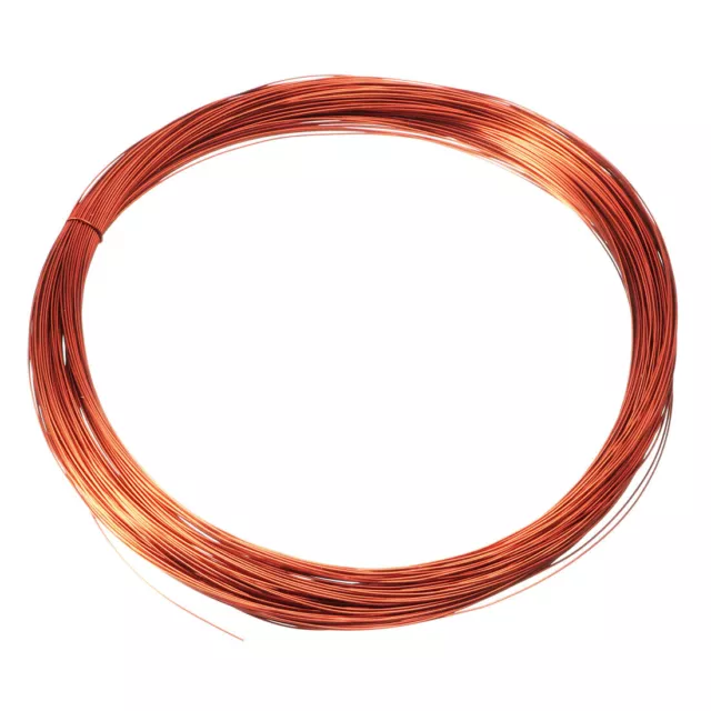 0.25mm Dia Magnet Wire Enameled Copper Wire Winding Coil 49' Length