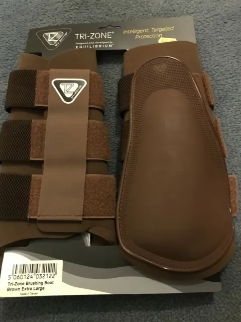 Equilibrium Tri-Zone Brushing Boots Brown Extra Large