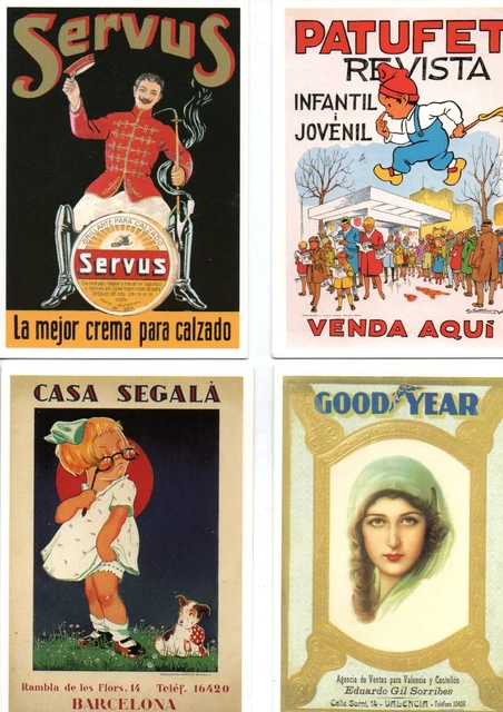 Lot de 8 Carte Postale Reproduction Affiche Publicitaire Lot de 8 Carte Postale Reproduction Affiche Publicitaire