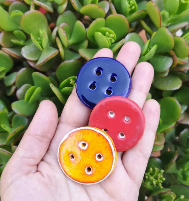 4Pc 40mm Extra Large Assorted Sewing Buttons Handmade Decorative Coat  Buttons