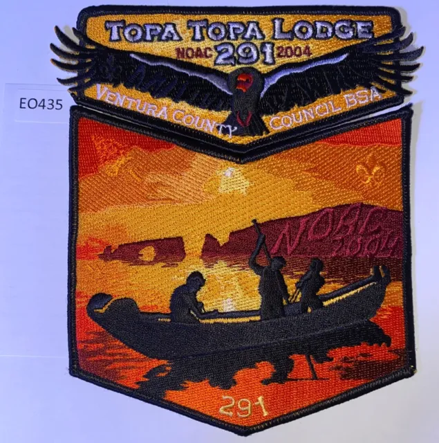 Boy Scout OA 291 Topa Topa Lodge 2004 NOAC Flap Set