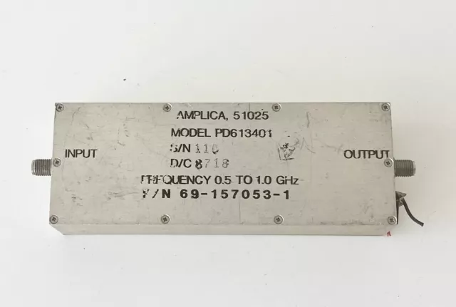 Amplica PD613401 0.5-1 GHz rf microwave amplifier