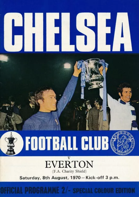 FA CHARITY SHIELD PROGRAMME 1970 Chelsea v Everton