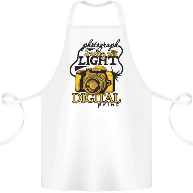 Photography Drawing With Light Photographer Cotton Apron 100% Organic
