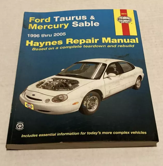 Ford Taurus & Mercury Sable 1996 - 2005 Haynes Repair Manual 36075