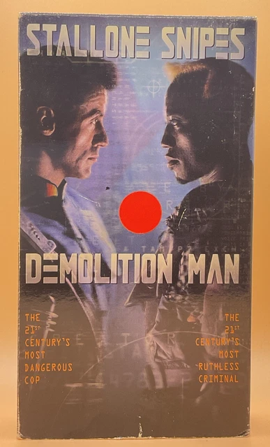 DEMOLITION MAN VHS 1993 Sylvester Stallone Wesley Snipes Buy 2 Get 1 