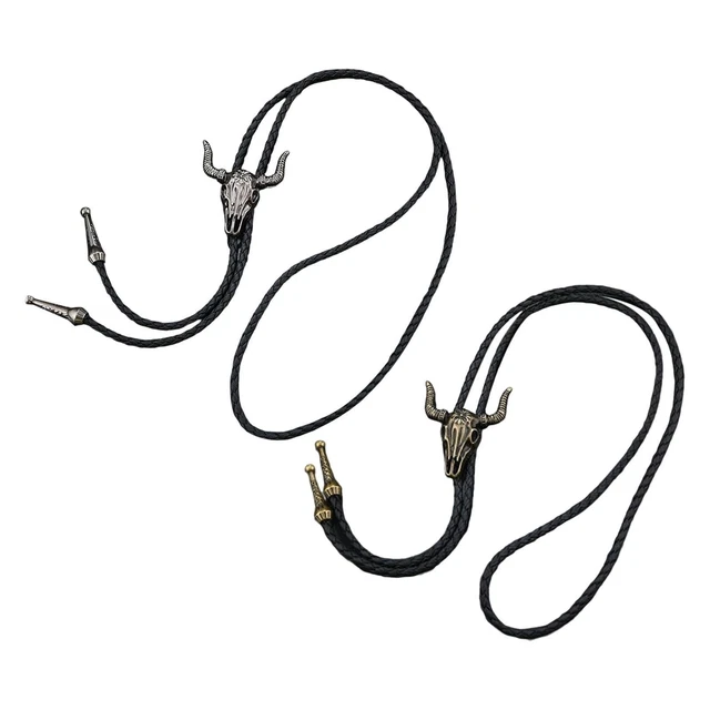 Collier Cravate Vintage Argenté - Broche Nœud En Relief - Modèle 3498 - Occasion Bon état