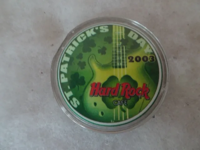 Hard Rock Cafe Poker Chip Las Vegas Hotel $5. No value. St. Patrick's Day 2003