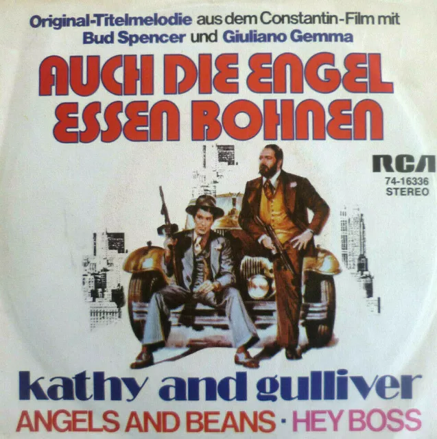 7" 1973 OST BUD SPENCER IN VG+++ ! KATHY AND GULLIVER : Angels And Beans