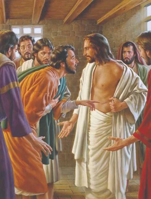 THE RESURRECTED JESUS Appears To His DOUBTING THOMAS DT2 8x10 
