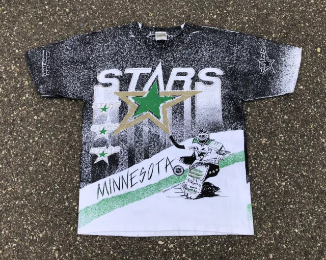1967 - 68 Minnesota North Stars 1st Team Graphic Printed T Shirt NWOT