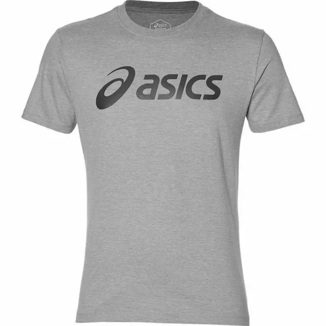 Camiseta de Manga Corta Hombre Asics Big Logo Gris Hombre