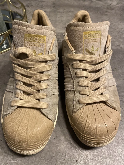 ADIDAS ORIGINALS SUPERSTAR annees 80 or beige BB2227 taille rare UK 4 homme ou femme EUR 7 04 PicClick FR