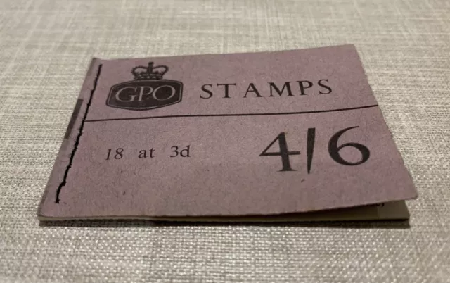 GPO 1965 stamps stitched booklet only 4/6 no stamp