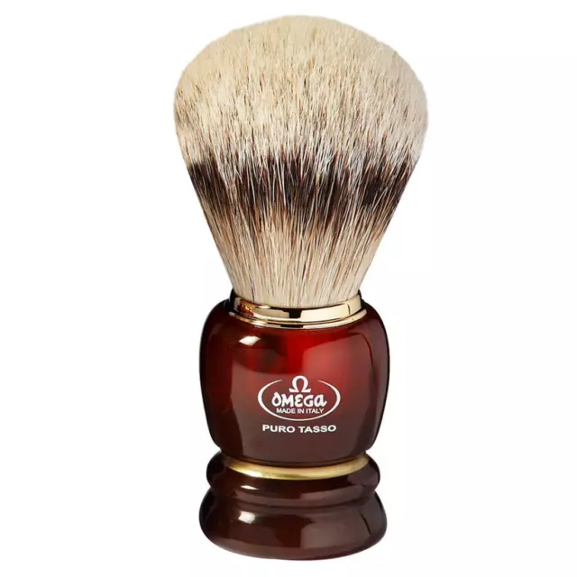 Pennello Da Barba Omega Puro Tasso Silvertip Silver Tip Shaving Brush 639