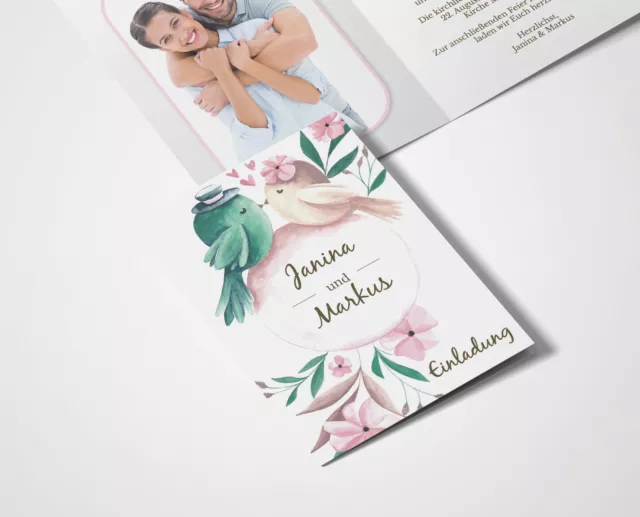 Einladungskarten Hochzeit Hochzeitskarten mit Druck -  Tweet