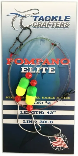 POMPANO RIGS - Saltwater Fishing Rigs - Surf Leaders Hooks ( 6