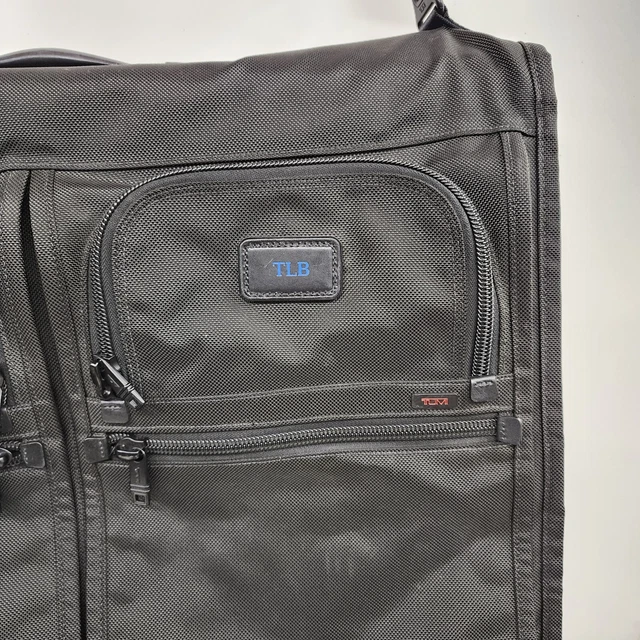 Tumi Alpha Garment Bag 22134dh Bihold Black Ballistic 24” With Extra Storage Bag 3