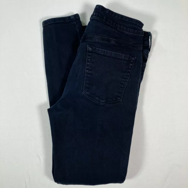 Bullhead Denim Co Jeans Size 27 Women's High Rise Skinniest Ankle Blue Ripped