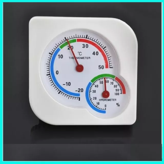 Misuratore umidità della temperatura del per igrometro analogico-termometro  da parete da tavolo per con igrometro a foro per appendere la staffa