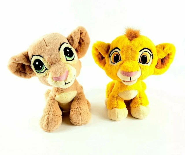 DISNEY PARKS THE Lion King Baby Simba & Nala Cub Plush Set 9" Lot