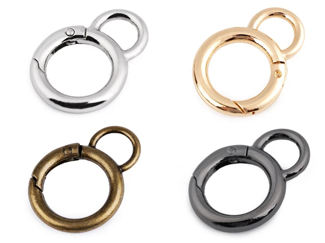 Anillo mosquetón para bolsos diámetro 20 mm anillo más ojal llavero