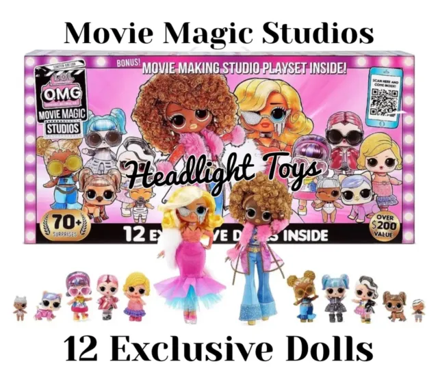 LOL Surprise! OMG Movie Magic Studios Playset 12 Exclusive Dolls 70 Surprises