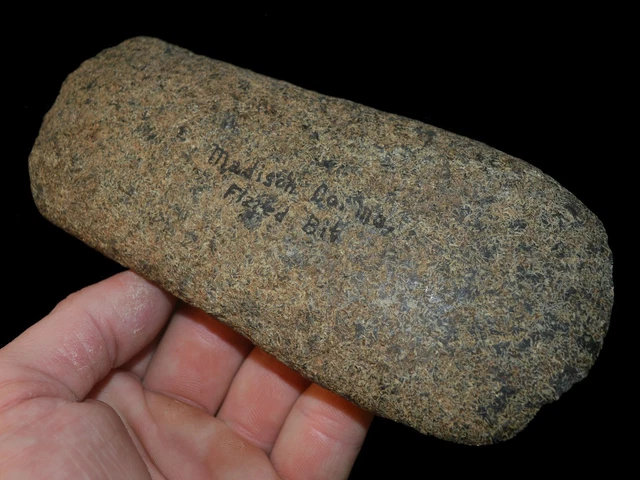 Flared Celt Madison Co Missouri Indian Artifact Hardstone Tool Collectible