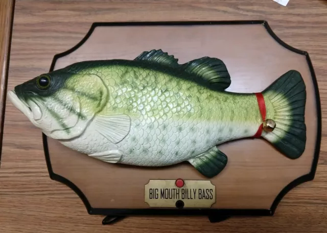 Vntg Big Mouth Billy Bass Christmas Singing Fish Battery Op, 1999 Gemmy, Works!