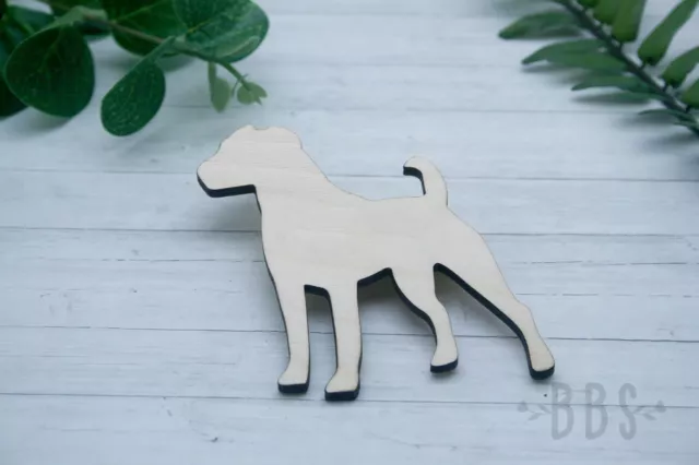 **PETS** Wooden Laser Cut Dog Breed - Flat Dog Breed Shape.