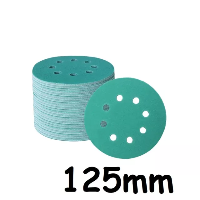 125mm sanding discs  WET AND DRY 5 inch Sandpaper Film Pads 40- 3000 GRIT 8 Hole