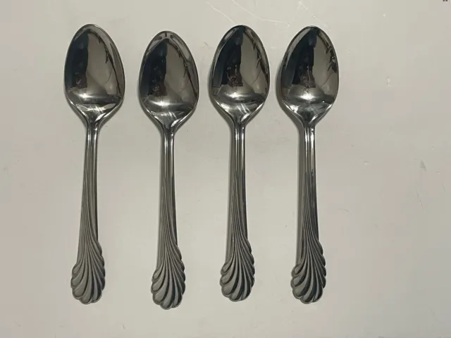 YAMAZAKI COVE Stainless 18/8 Korea Place Oval Spoons Lot Of 4