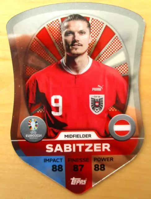 Topps -  Match Attax - Euro 2024 - CHROME SHIELD CARD - Marcel Sabitzer  SC 1