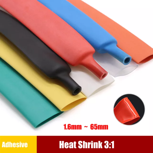 3:1 Ratio Adhesive Glue Lined Heat Shrink Sleeving Dual Wall  Heatshrink Tubing 3