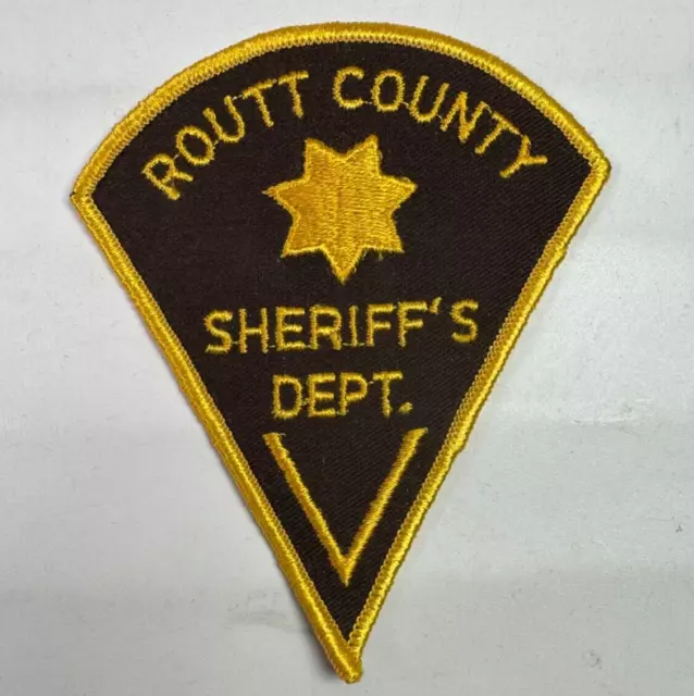 Routt County Sheriff Colorado CO Police Patch K4