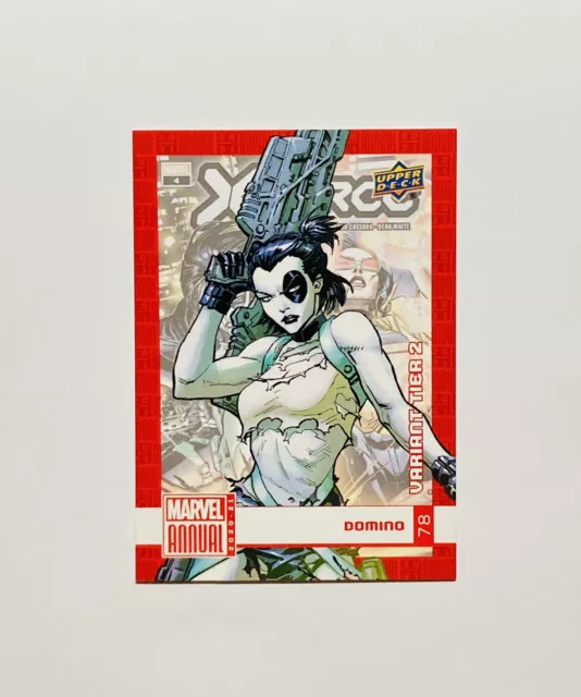 2020-21 Marvel Annual Base Set Variant Tier 2 Domino NM Upper Deck