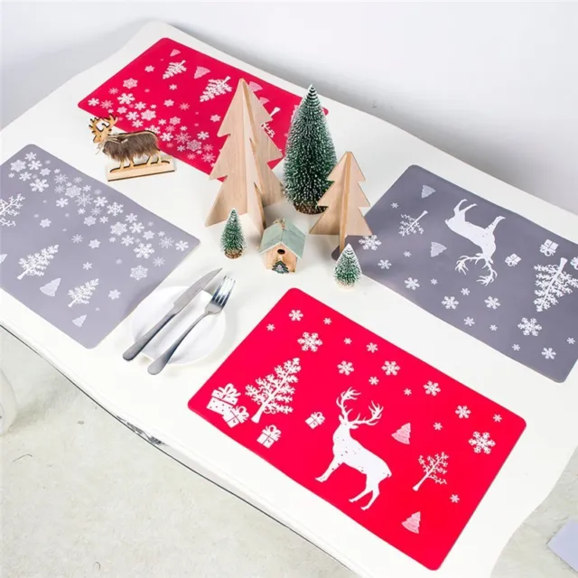 Cup Mat Tischsets Haushalt Kreativ Ornament Tabelle Untersetzer Weihnachten