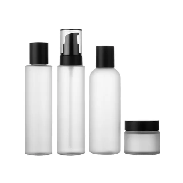 4 Pcs Travel Bottles for Cosmetics Cream Container Translucent