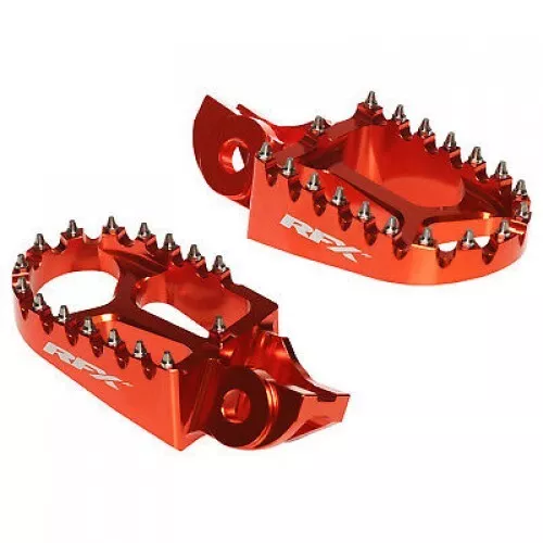 KTM Foot Rests Pegs fit SX 125 150 SXF 250 350 450 16-22 RFX CNC Orange Anodised